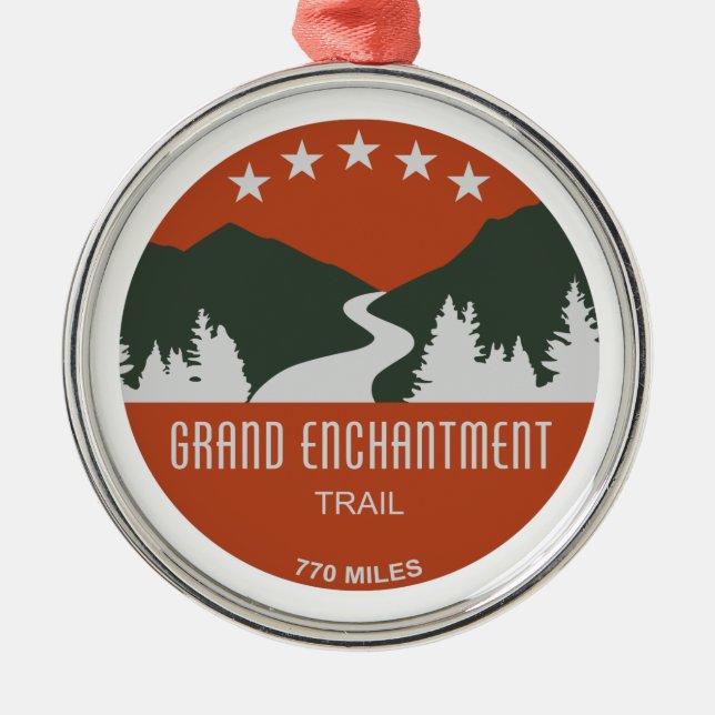 Grand Enchantment Trail Metal Tree Decoration (Front)