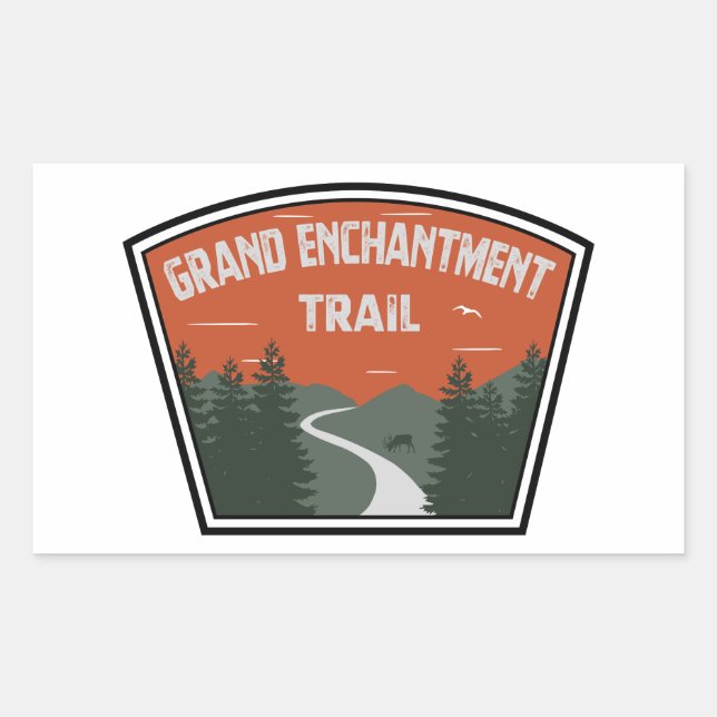 Grand Enchantment Trail Rectangular Sticker (Front)