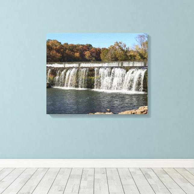 Grand Falls Joplin Mo Photo  Canvas Print (Insitu(Wood Floor))