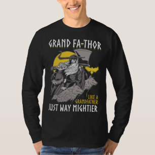 Grand Fathor Cool Saying Father s Day Costume Vik T-Shirt