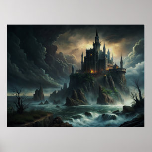 Grand Gothic Castle Poster