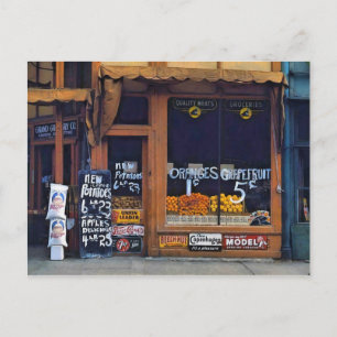 Grand Grocery Company. Lincoln, Nebraska, 1942. Postcard