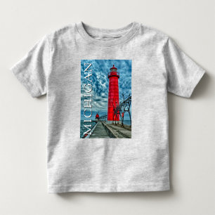 Grand Haven Lighthouse   Michigan Toddler T-Shirt