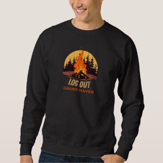 Grand Haven Michigan Campfire Sweatshirt