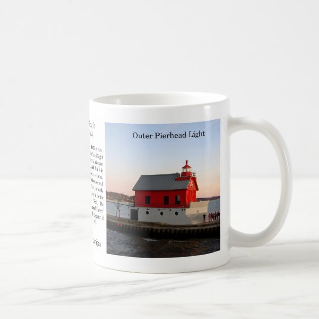 Grand Haven South Pierhead Lights history mug (Right)