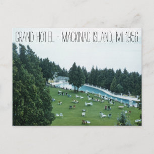 Grand Hotel 1956 Mackinac Island Michigan Postcard