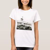 Grand Hotel, Mackinac Island, black and white