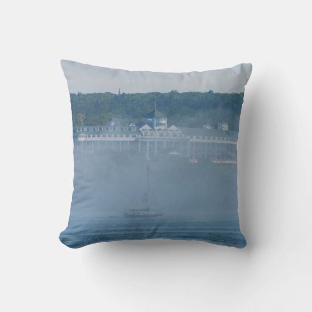 Grand Hotel Through The Fog Cushion (Front)
