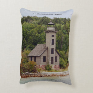 Grand Island East Channel Lighthouse Decorative Cushion