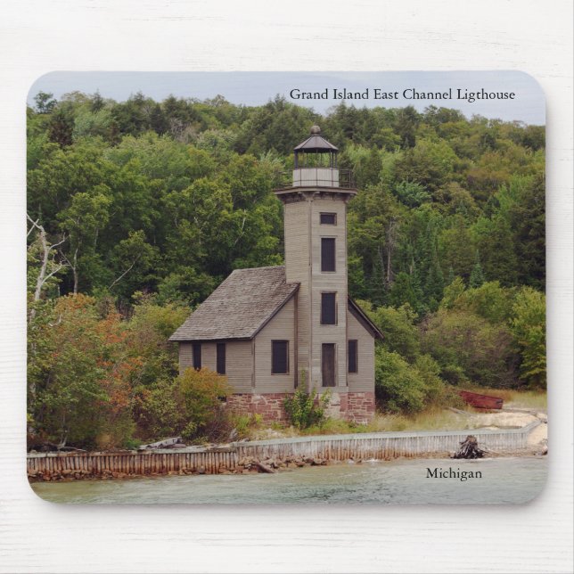 Grand Island East Channel Lighthouse mousepad (Front)
