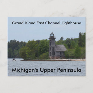 Grand Island East Channel Lighthouse Postcard