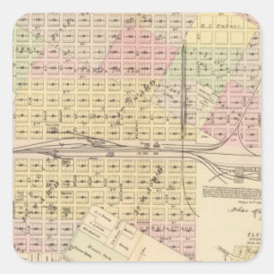 Grand Island, Nebraska Square Sticker