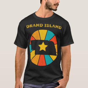 Grand Island Nebraska Vintage Distressed Souvenir T-Shirt