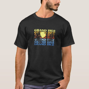 Grand Isle Louisiana Beach Summer La Beach Bum T-Shirt