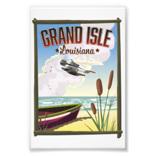 Grand Isle, Louisiana Travel poster