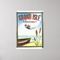 Grand Isle, Louisiana Travel poster 