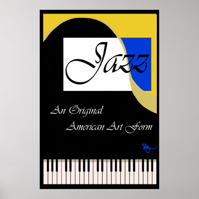 Grand Jazz Piano Poster (Front)