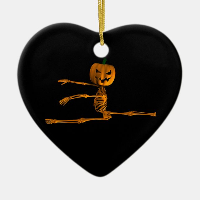 Grand Jeté Ballet Position Ceramic Tree Decoration (Front)
