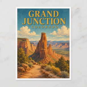 Grand Junction Colorado Colorado Monument GeoSaga Postcard