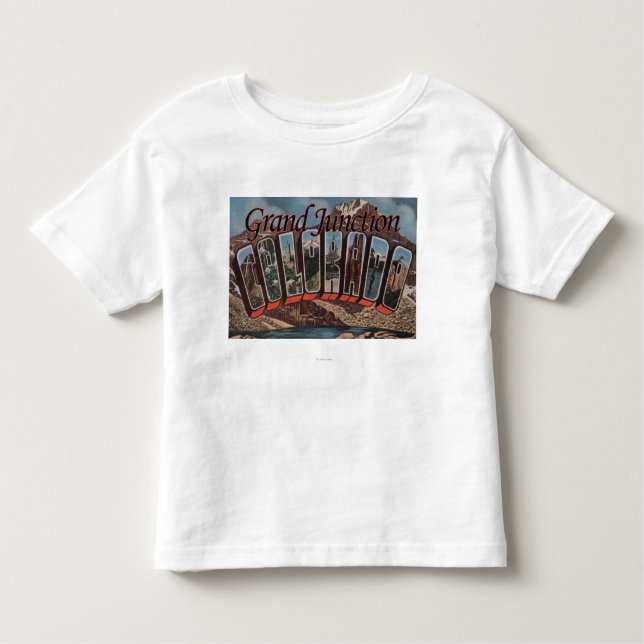 Grand Junction, Colorado - Large Letter Scenes Toddler T-Shirt (Front)