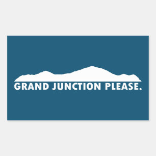 Grand Junction Colorado Please Rectangular Sticker