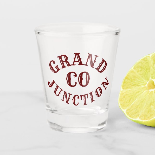 Grand Junction, Colorado Shot Glass (Front)