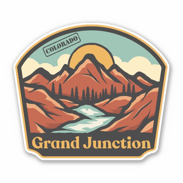 Grand Junction, Colorado Sticker (Front)