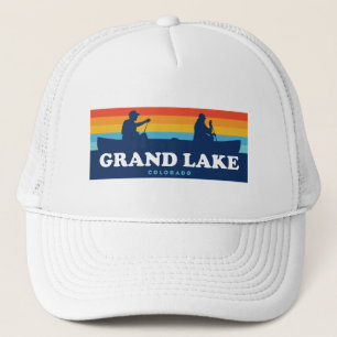 Grand Lake Colorado Canoe Trucker Hat