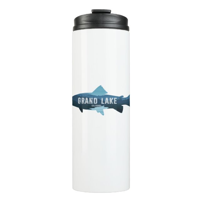 Grand Lake Colorado Fish Thermal Tumbler (Front)