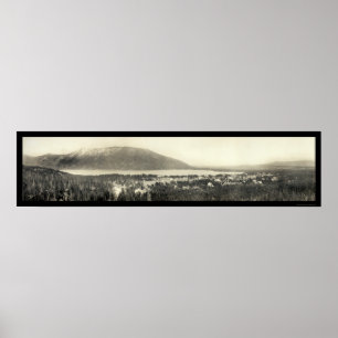 Grand Lake, Colorado Panoramic Photo 1911 Poster