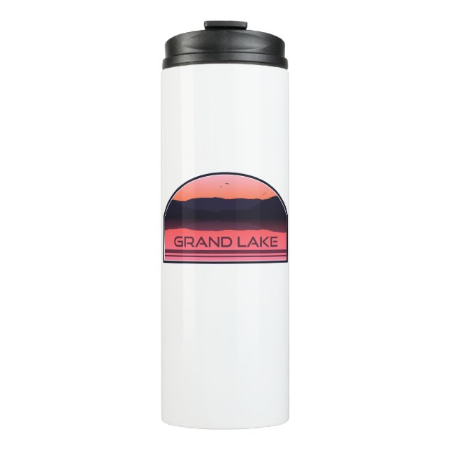 Grand Lake Colorado Red Sunrise Thermal Tumbler (Front)
