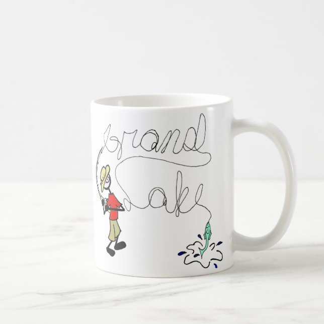 Grand Lake Fishing Coffee Mug (Right)