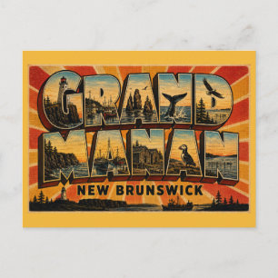 Grand Manan Island New Brunswick Island Escape Postcard
