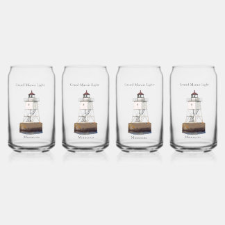 Grand Marais Light can glass