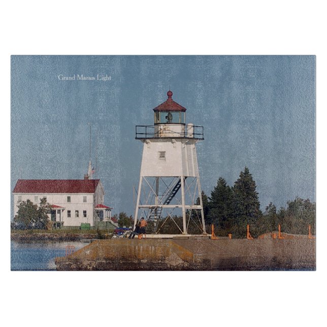 Grand Marais Light cutting board (Front)