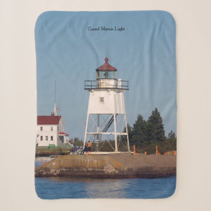 Grand Marais Light sherpa blanket