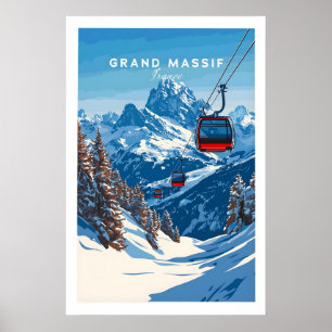 Grand Massif Ski Print 1