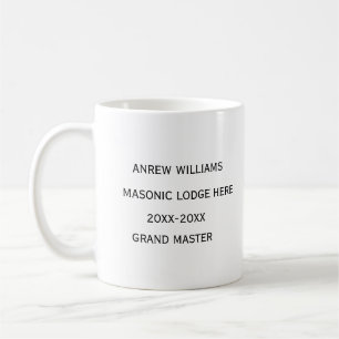 Grand master Freemason Masonic Gifts Coffee Mug