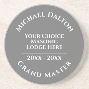 Grand Master Masonic Coaster