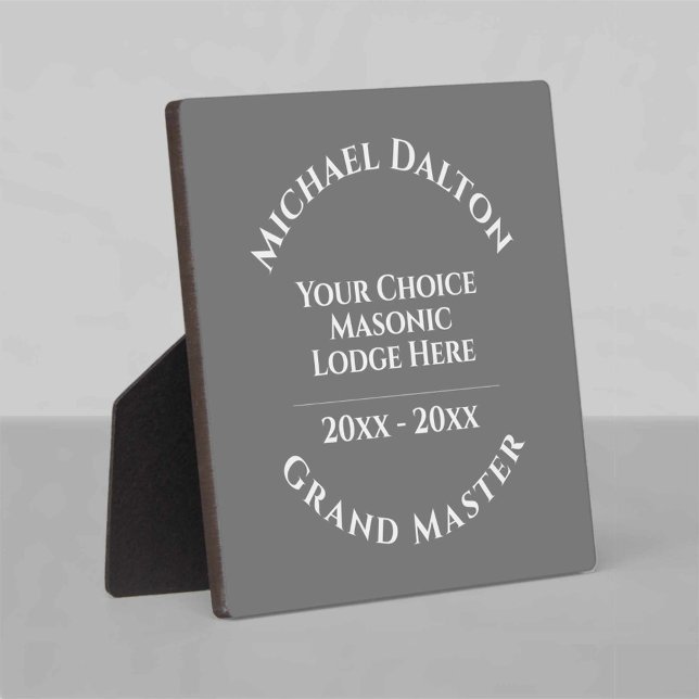 Grand Master Masonic Plaque (Creator Uploaded)