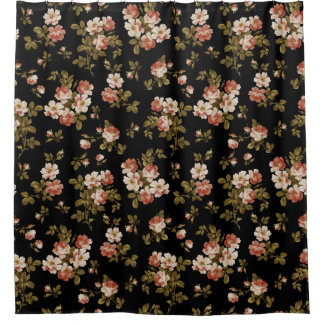Grand Millennial Botanical Roses Summer Garden 1 Shower Curtain