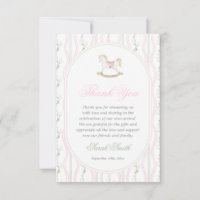 Grand millennial Rocking Horse Baby Shower Girl