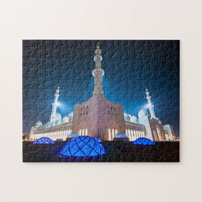 Grand Mosque, Abu Dhabi, UAE, United Arab Emirates Jigsaw Puzzle (Horizontal)