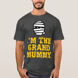 Grand Mummy Halloween Mummy Grandma Costume Lazy T-Shirt