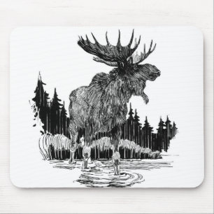 Grand Old Moose Mouse Pad