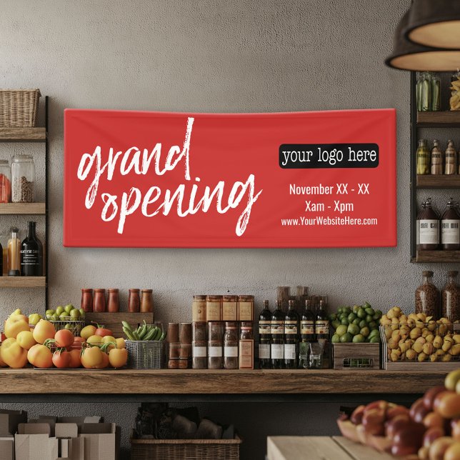 Grand Opening Advertisement - Add Logo and Details Banner (Grand Opening Banner)