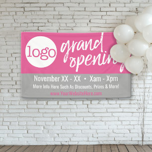 Grand Opening Advertisement - Add Logo and Details Banner
