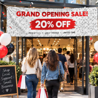 Grand Opening Banner | Custom Business Sign