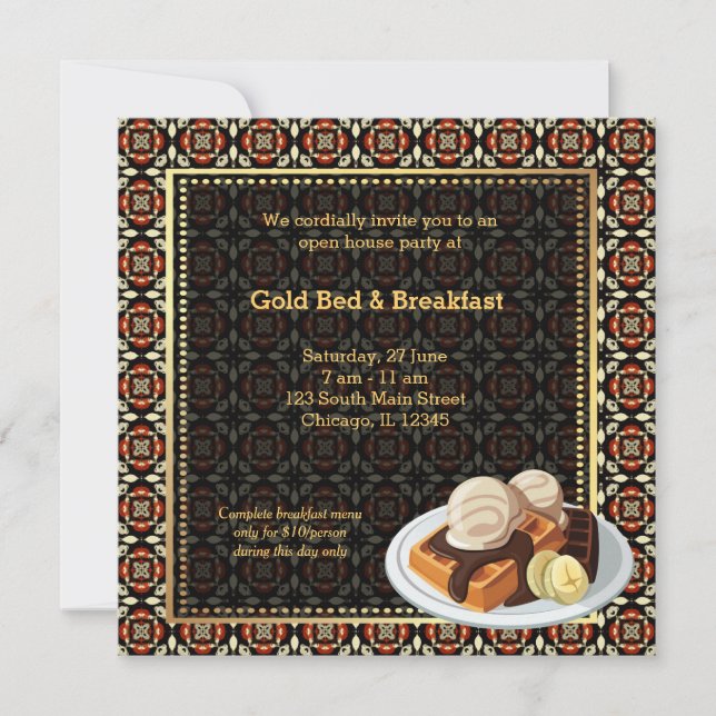 Grand Opening Bed & Breakfast Invitation (Front)