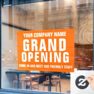 Grand opening business signage